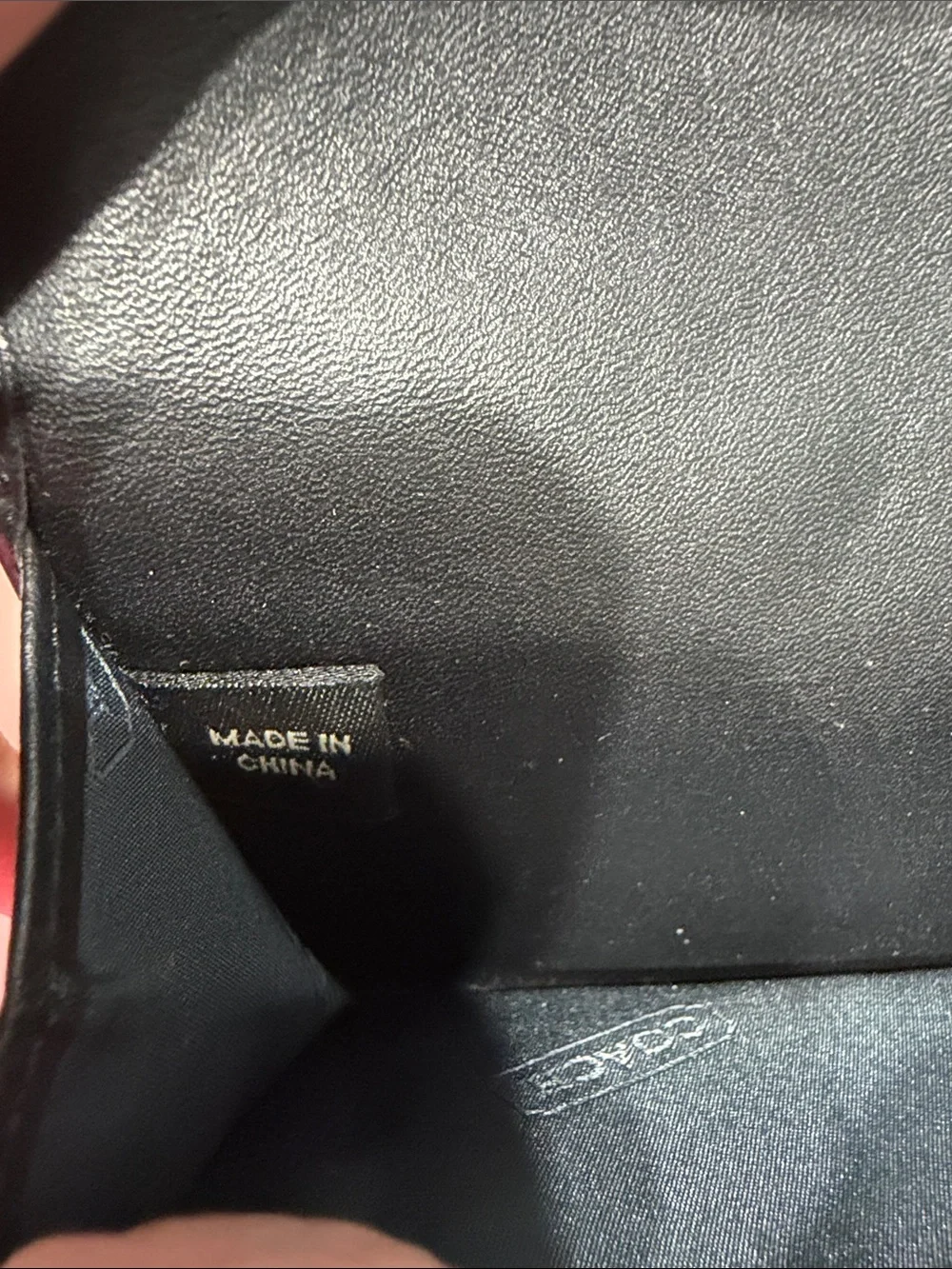 Coach Black Signature Continental Wallet with Leather Trim